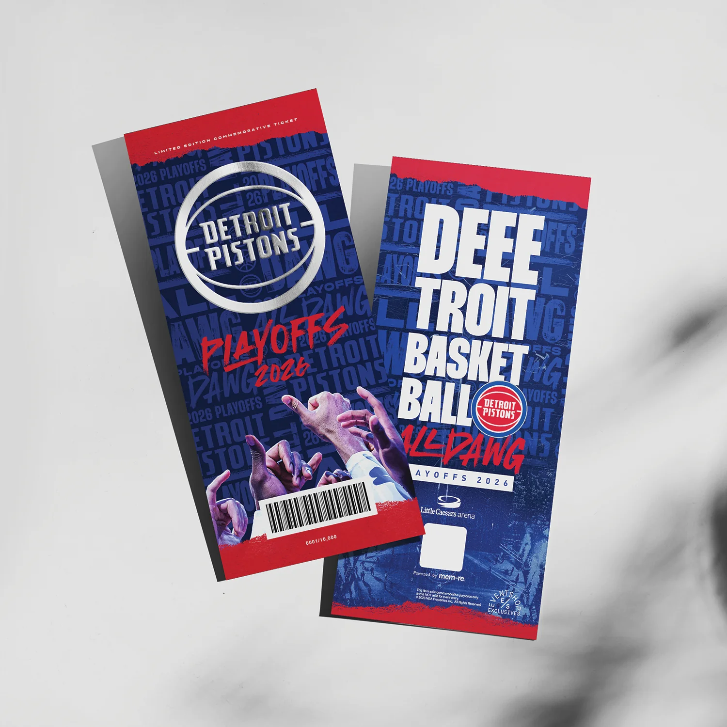 Detroit Pistons Playoffs '26 Collectible Ticket - Sleeve